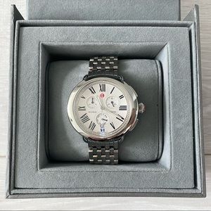 Michele Serein Chronograph Silver Watch 38mm Dial